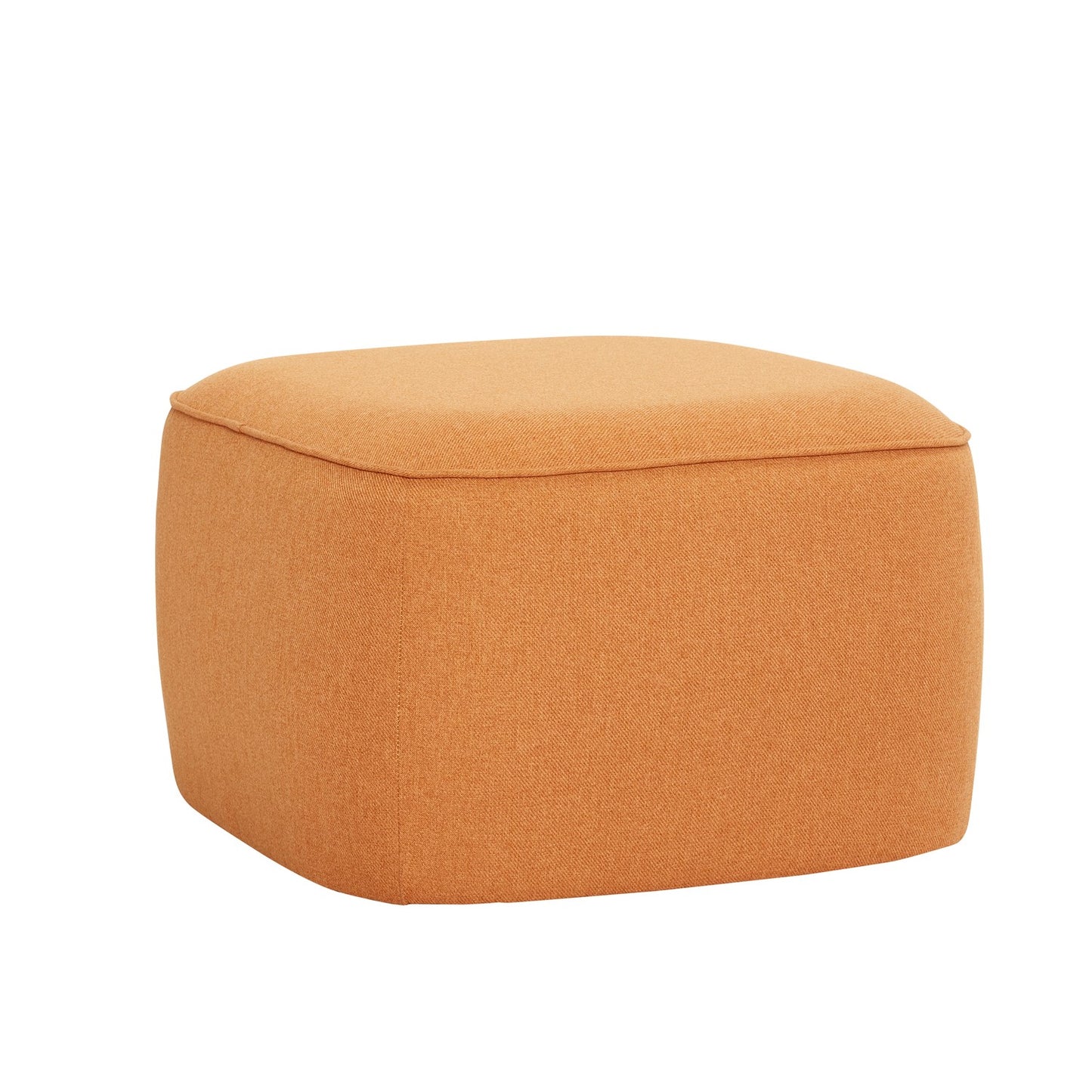 Cube Pouffe Orange