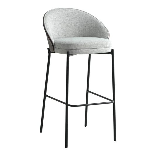 Set of 2 Canelas Bar Stool | Light Grey