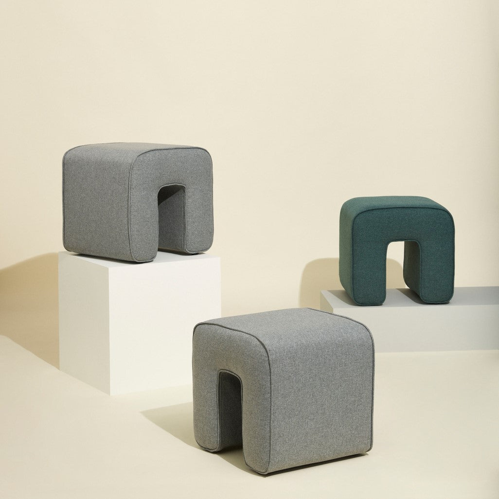 Sculpture Pouffe Grey