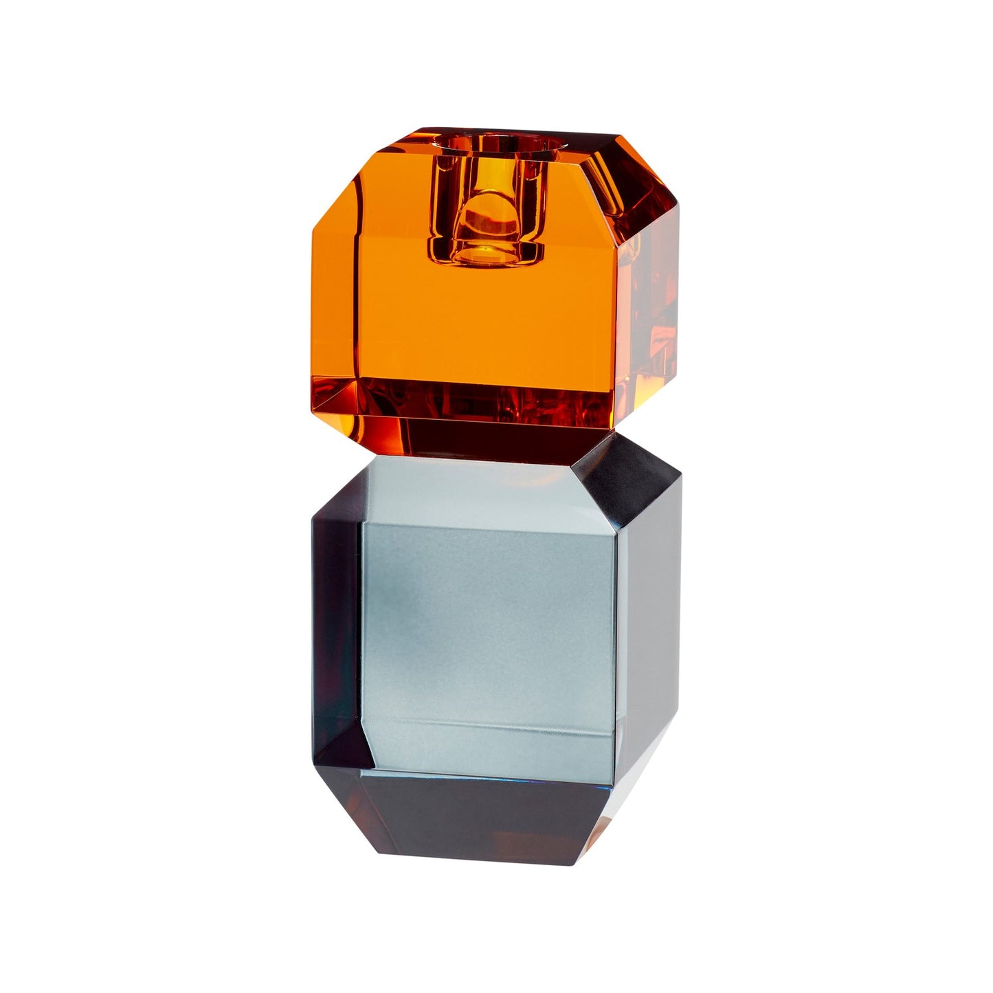 Gem Candlestick Orange/Grey