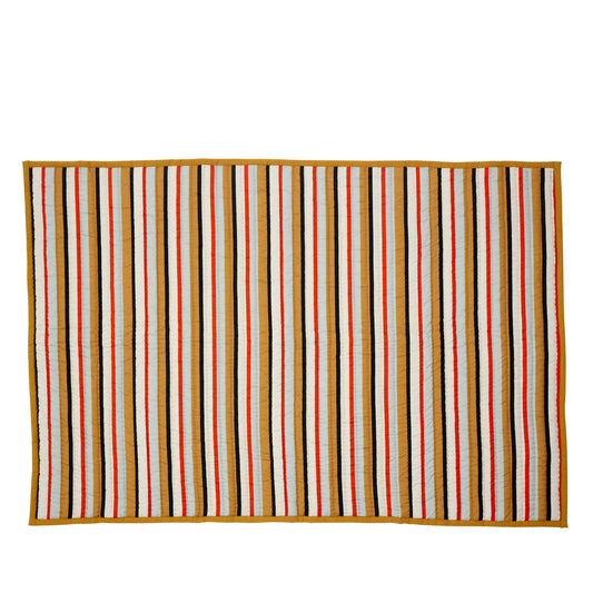 Pavilion Plaid Stripe Ochre/Multicolour 140 x 200