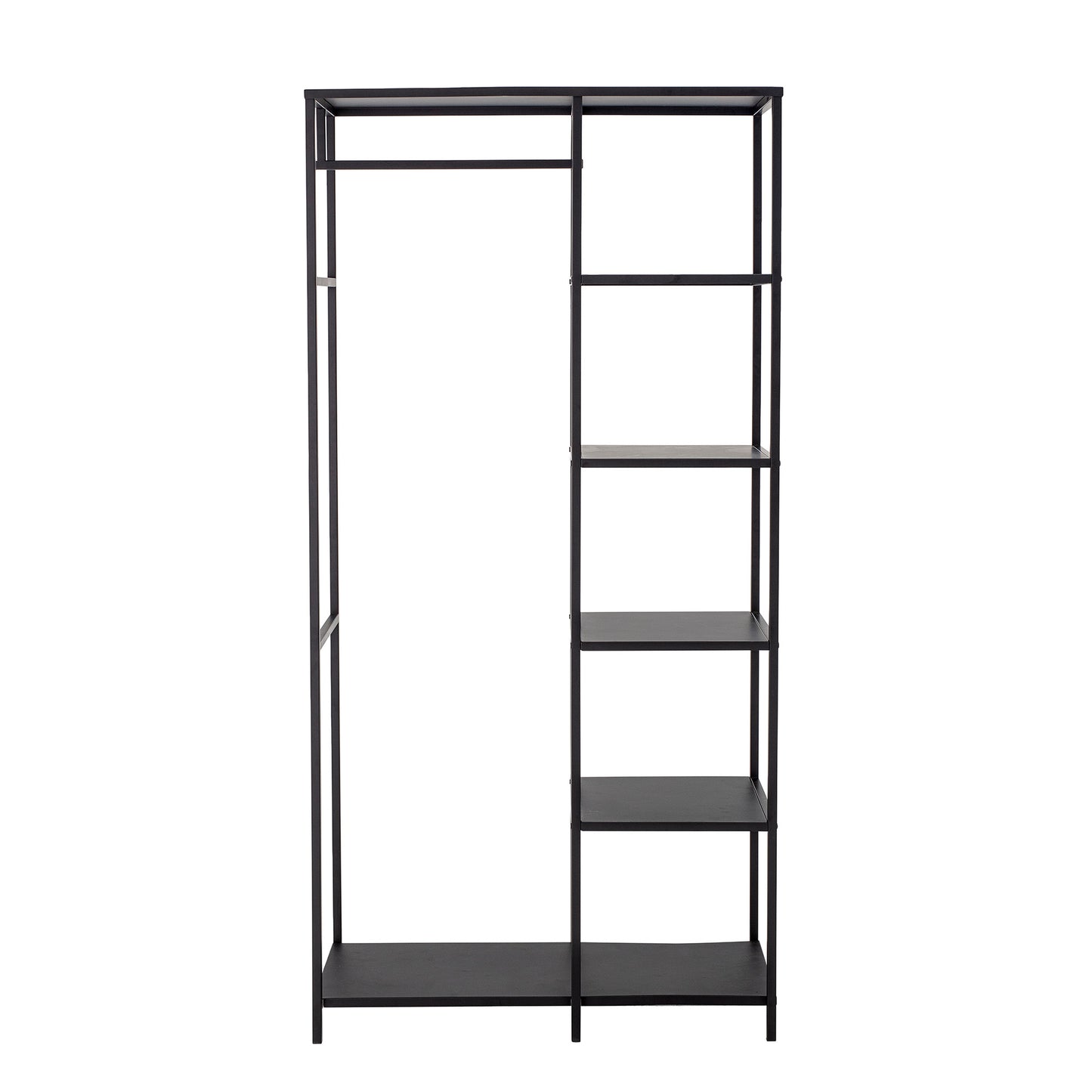 Clothes Rack with 5 Shelves | Black