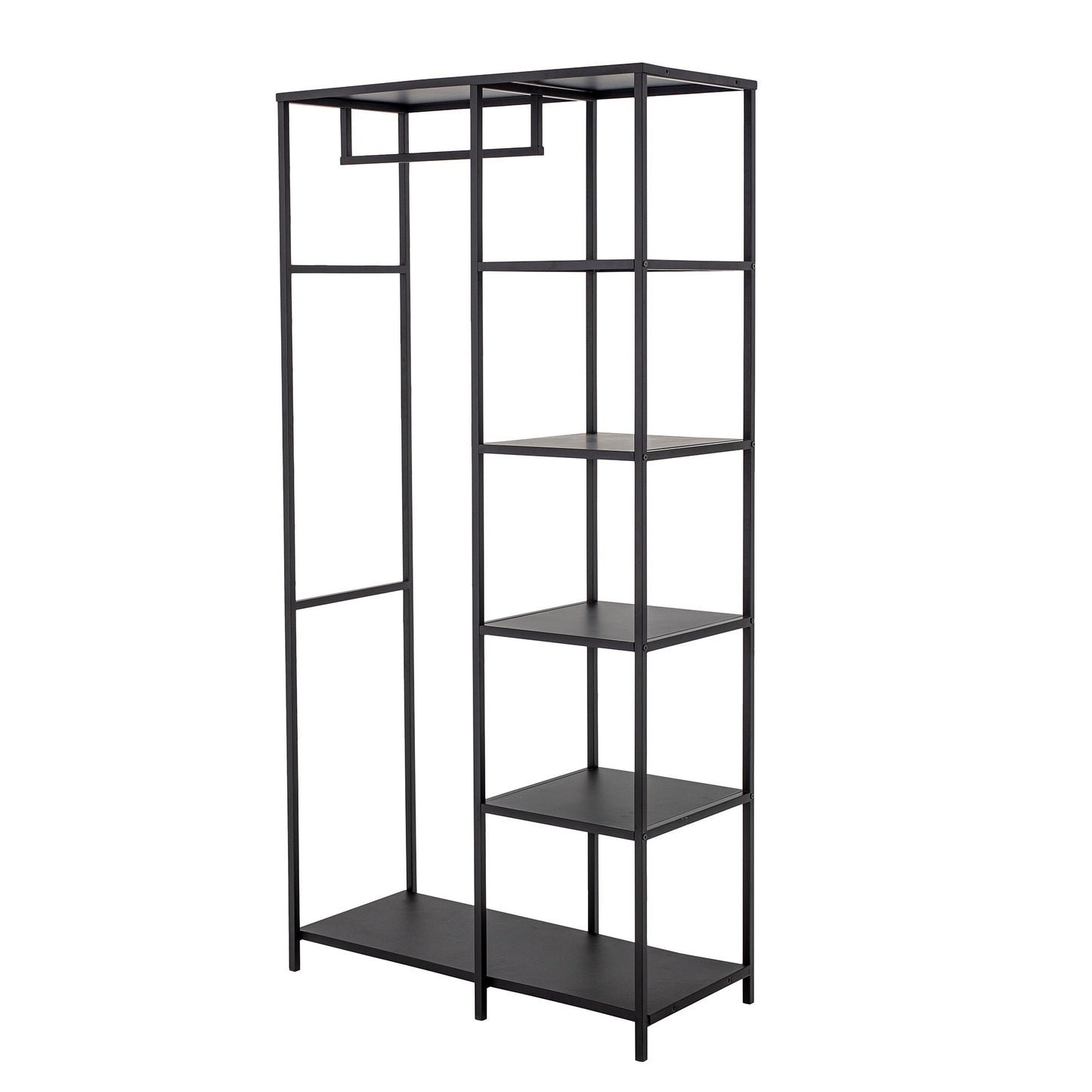 Clothes Rack with 5 Shelves | Black