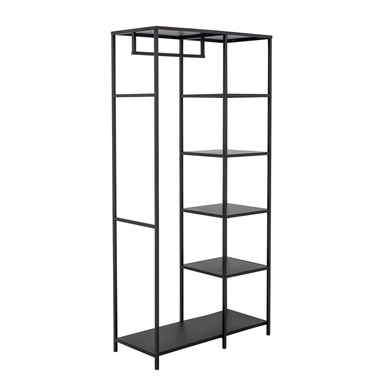 Clothes Rack with 5 Shelves | Black