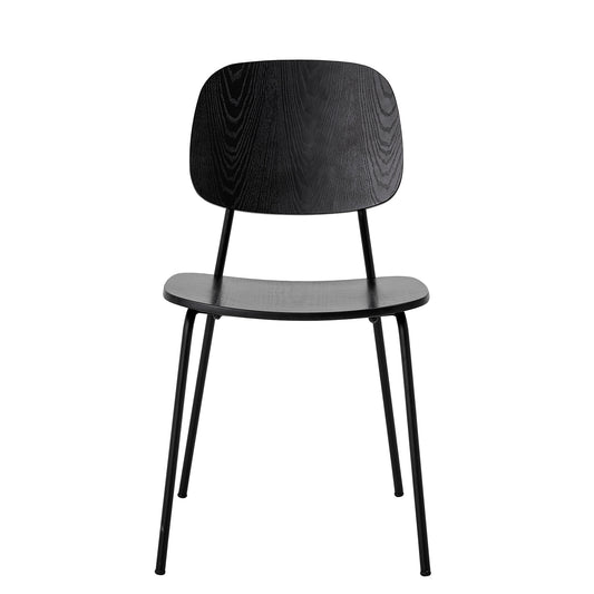 Plywood Dining Chair | Black | Set of 2