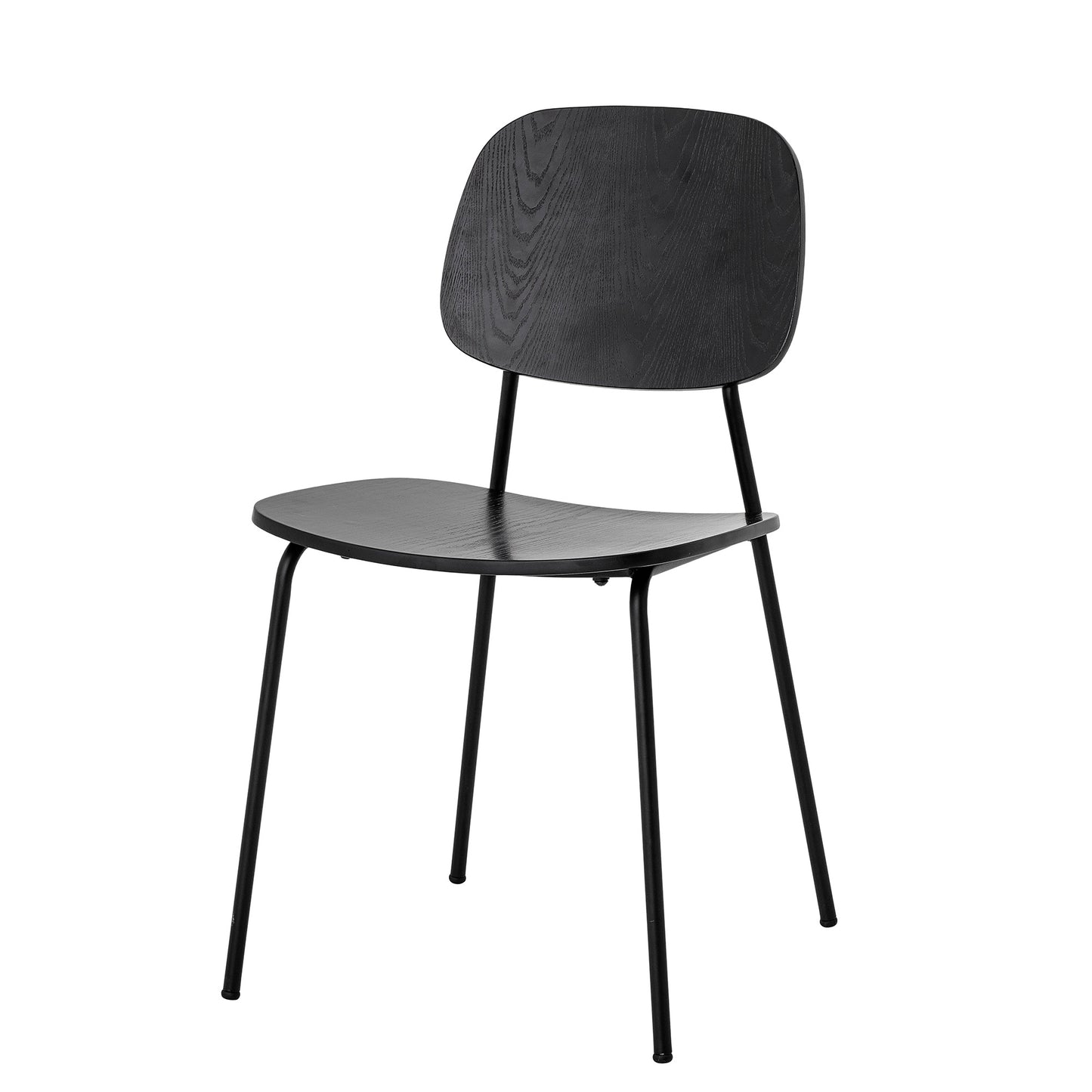 Plywood Dining Chair | Black | Set of 2