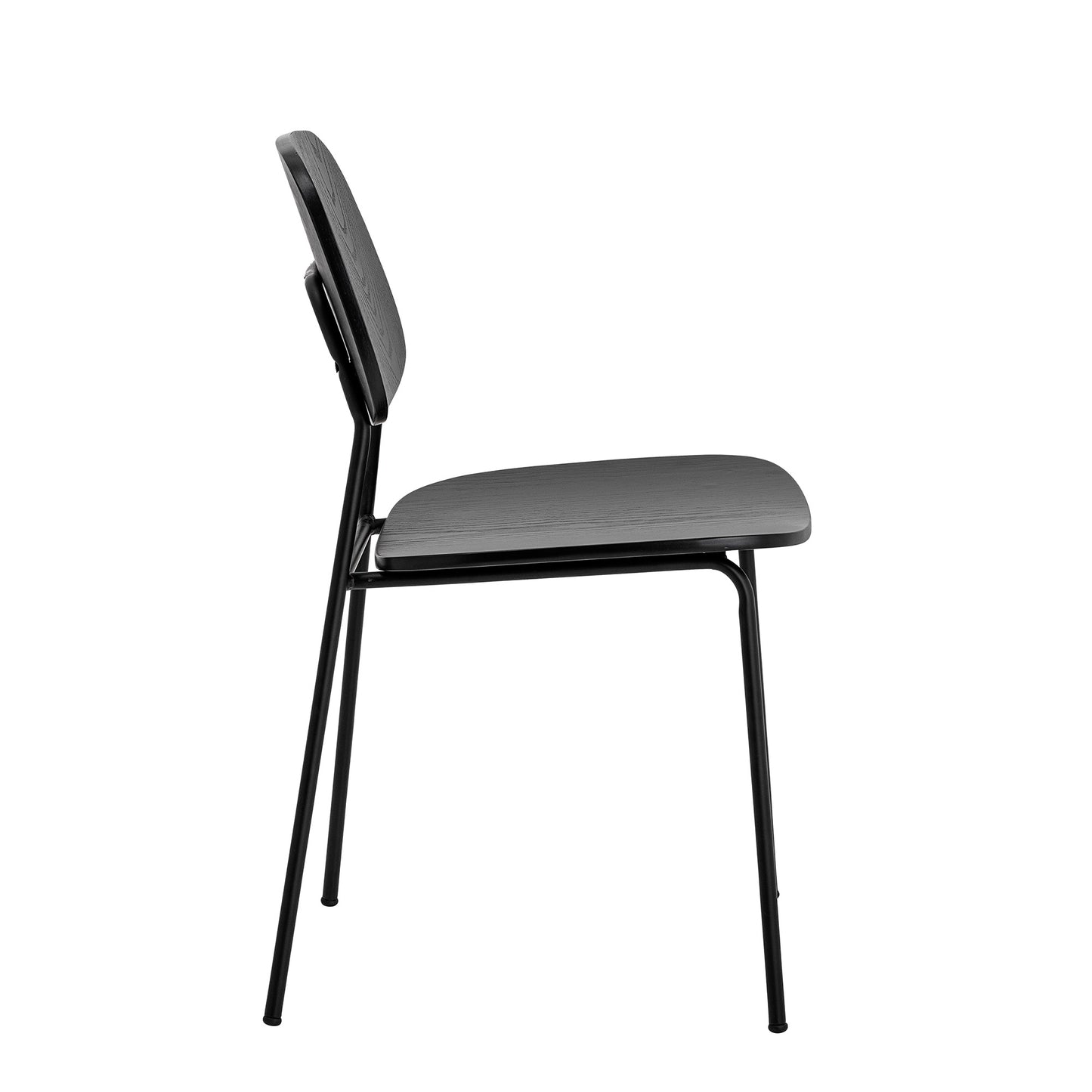 Plywood Dining Chair | Black | Set of 2