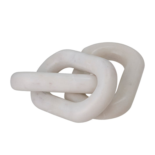 Chain Deco | White Marble