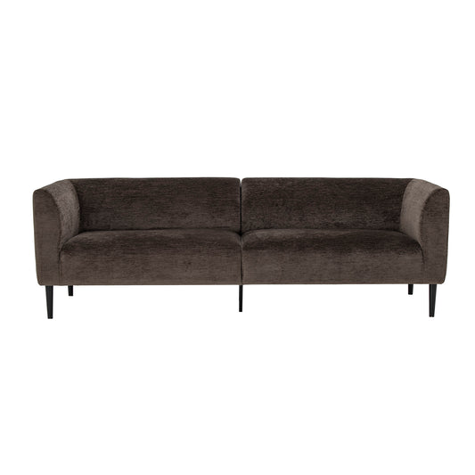 Three Seater Sofa | Glossy Brown