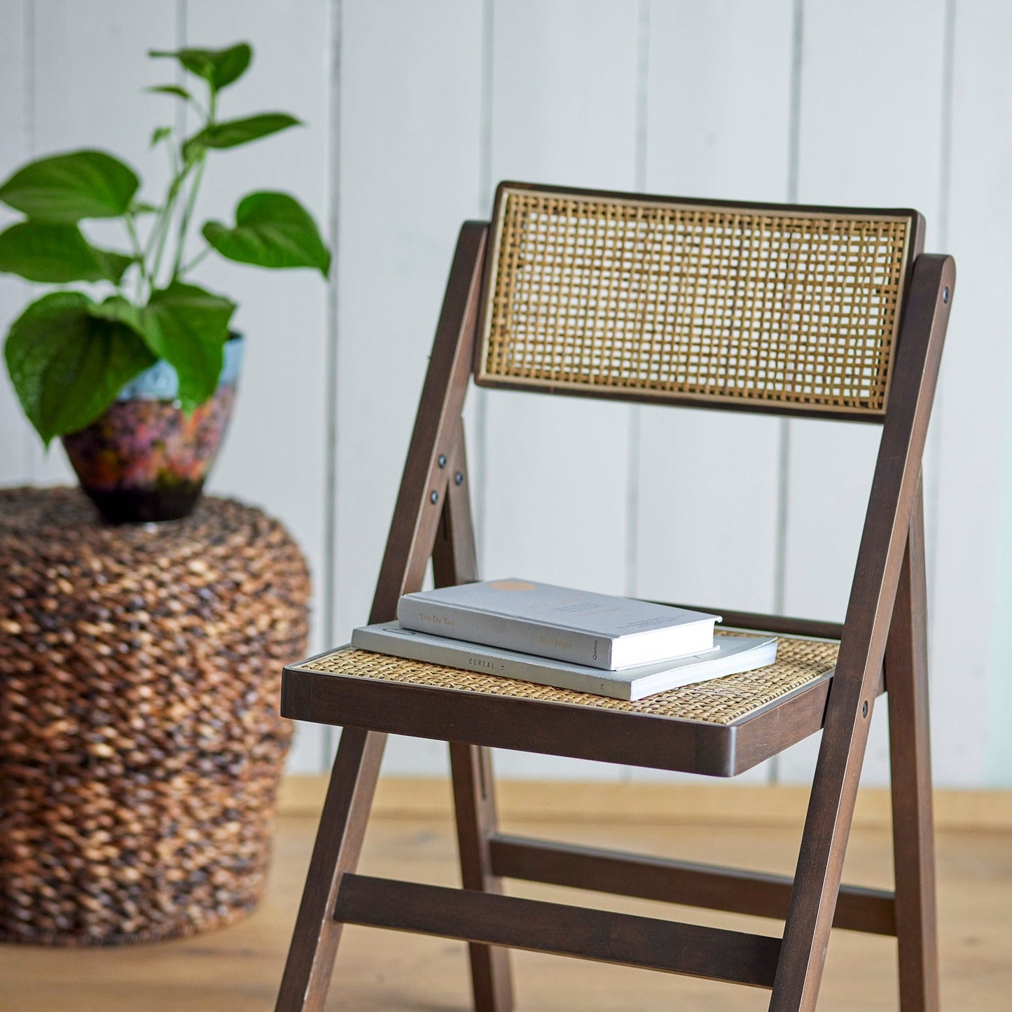 Loupe Dining Chair | Brown Rubberwood