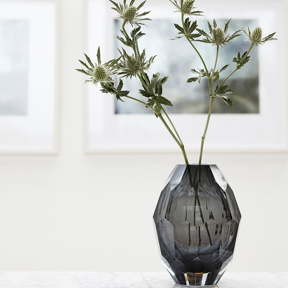 Facet Vase Grey