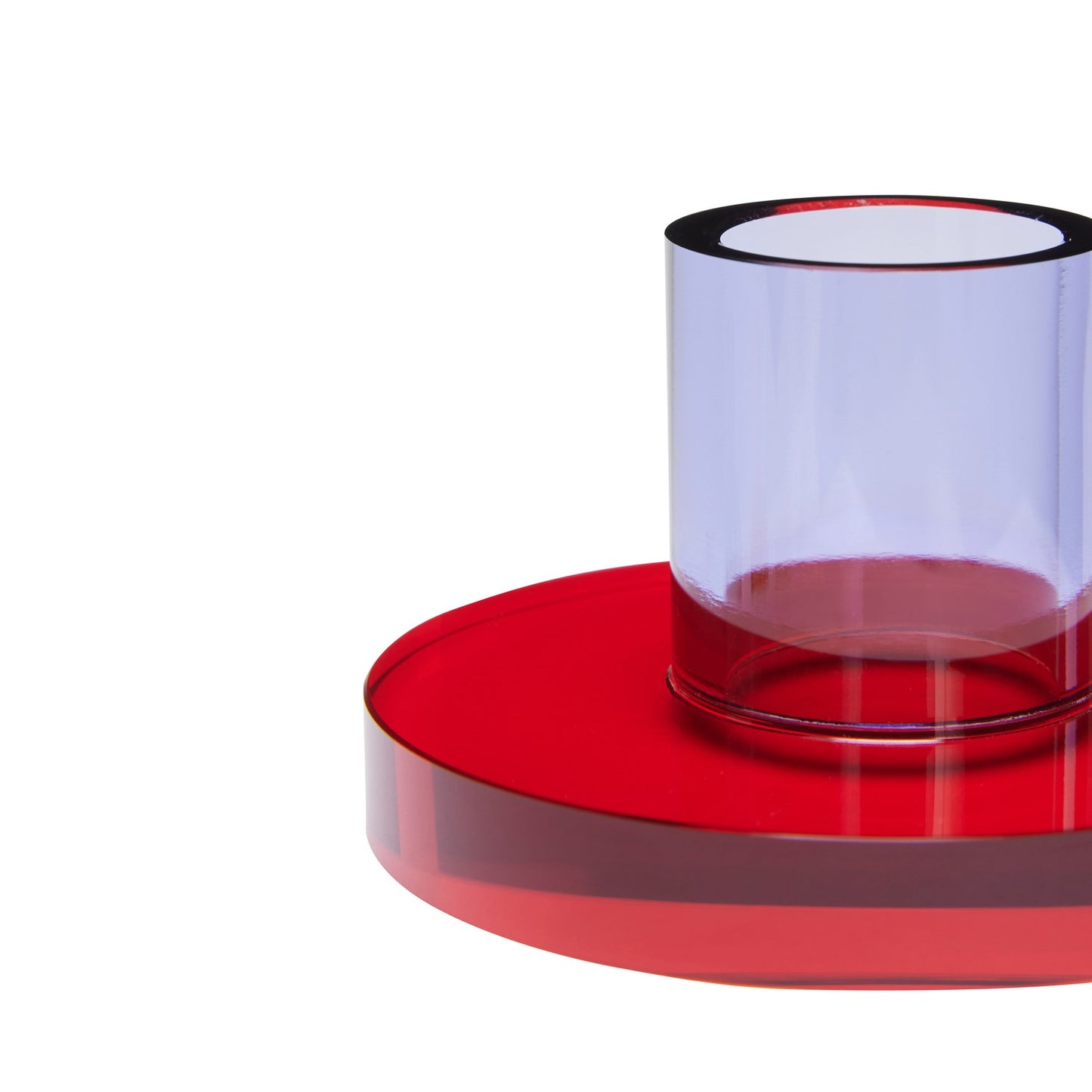 Astra Candleholder Small Red/Purple