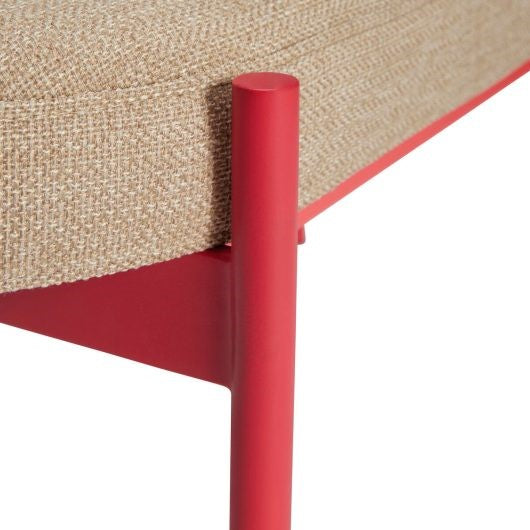 Klint Bench Red/Beige